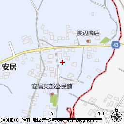 茨城県笠間市安居1146周辺の地図