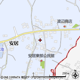 茨城県笠間市安居1148周辺の地図