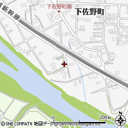 群馬県高崎市下佐野町1087周辺の地図