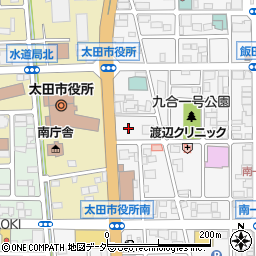タイムズ太田市役所前駐車場周辺の地図