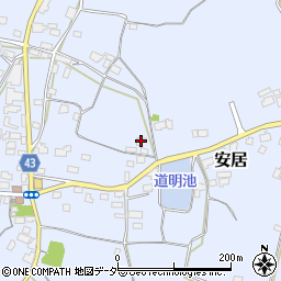 茨城県笠間市安居1261周辺の地図