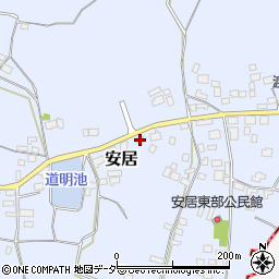 茨城県笠間市安居1244周辺の地図
