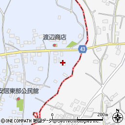 茨城県笠間市安居1088周辺の地図