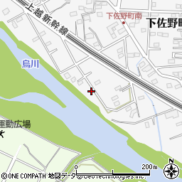 群馬県高崎市下佐野町1052周辺の地図