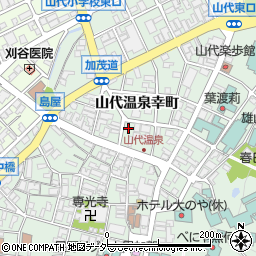石川県加賀市山代温泉幸町4-2周辺の地図