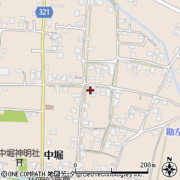 長野県安曇野市堀金烏川3656周辺の地図