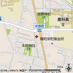 イオン豊科店　フォトスタ・２１あずみの館周辺の地図