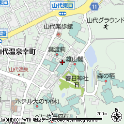 石川県加賀市山代温泉東山町周辺の地図