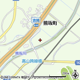 石川県加賀市熊坂町周辺の地図
