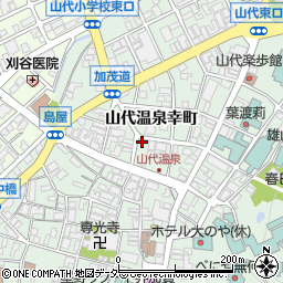 石川県加賀市山代温泉幸町4-1周辺の地図