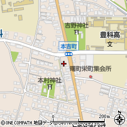 セブンイレブン豊科本吉町店周辺の地図