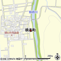 石川県加賀市横北町周辺の地図