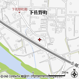 群馬県高崎市下佐野町1187-7周辺の地図