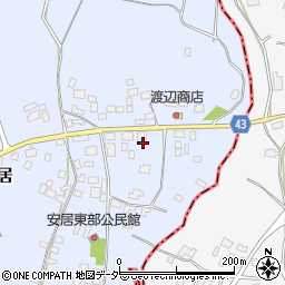 茨城県笠間市安居1140周辺の地図