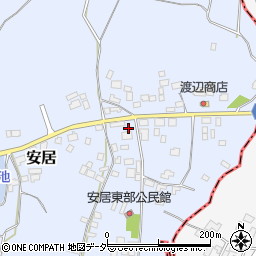 茨城県笠間市安居1147周辺の地図