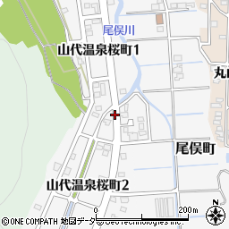 石川県加賀市山代温泉桜町周辺の地図