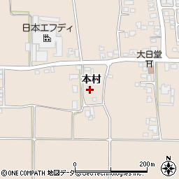 長野県安曇野市豊科本村1941周辺の地図