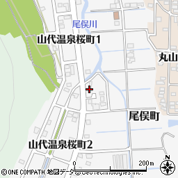 石川県加賀市山代温泉桜町1丁目106周辺の地図