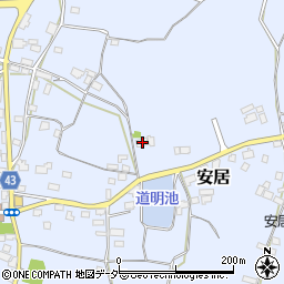 茨城県笠間市安居782周辺の地図