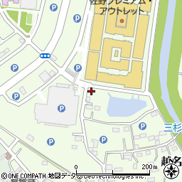 栃木県佐野市越名町2060-1周辺の地図