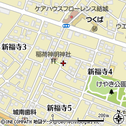 茨城県結城市新福寺周辺の地図