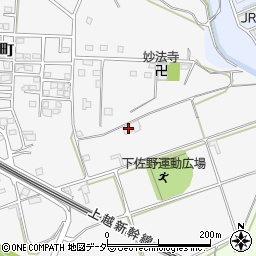 群馬県高崎市下佐野町1360周辺の地図