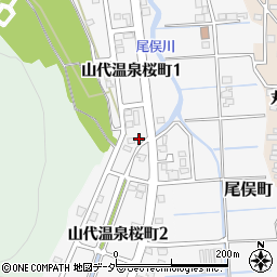 石川県加賀市山代温泉桜町1丁目83周辺の地図