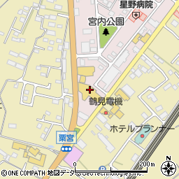 栃木トヨタ自動車粟宮店周辺の地図