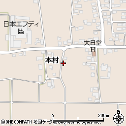 長野県安曇野市豊科本村1912周辺の地図