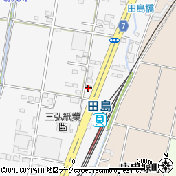 栃木県　警察本部佐野警察署田島駐在所周辺の地図