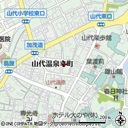 石川県加賀市山代温泉幸町10周辺の地図