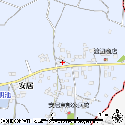 茨城県笠間市安居976周辺の地図