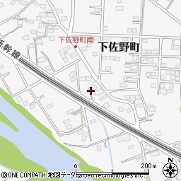 群馬県高崎市下佐野町1196周辺の地図