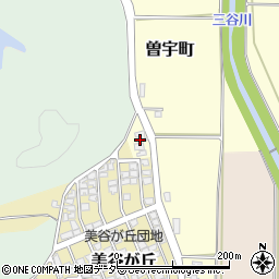 石川県加賀市曽宇町ニ周辺の地図