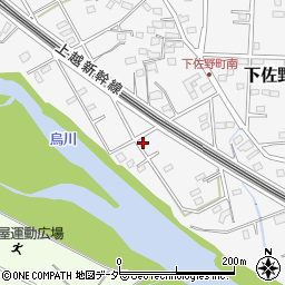 群馬県高崎市下佐野町1061周辺の地図