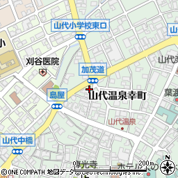 石川県加賀市山代温泉幸町78周辺の地図