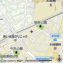 群馬県太田市浜町58-6周辺の地図