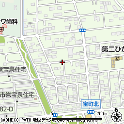 群馬県太田市宝町周辺の地図