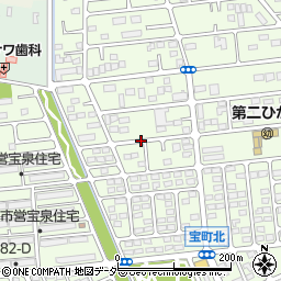 群馬県太田市宝町周辺の地図
