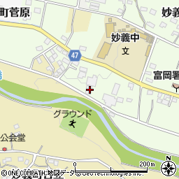 ＪＡ甘楽富岡妙義周辺の地図