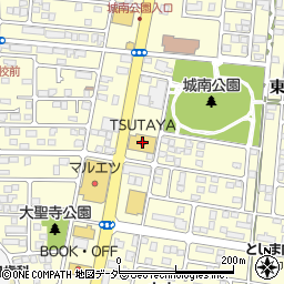 ＴＳＵＴＡＹＡ小山城南店周辺の地図