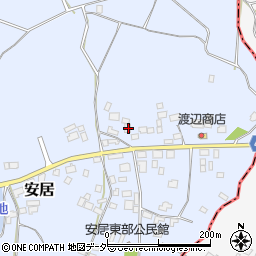 茨城県笠間市安居977周辺の地図