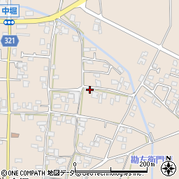 長野県安曇野市堀金烏川3867-1周辺の地図