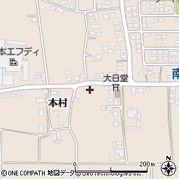 長野県安曇野市豊科本村1910周辺の地図