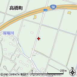 栃木県佐野市高橋町周辺の地図