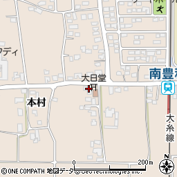 長野県安曇野市豊科本村1909周辺の地図