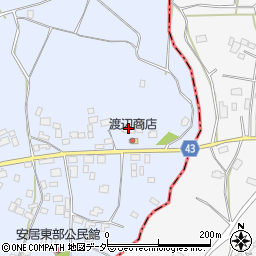 茨城県笠間市安居990周辺の地図