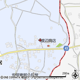 茨城県笠間市安居989周辺の地図