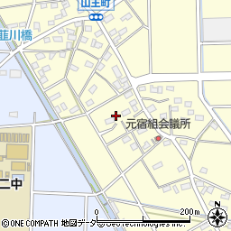 群馬県伊勢崎市山王町762-2周辺の地図