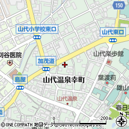 石川県加賀市山代温泉幸町33周辺の地図